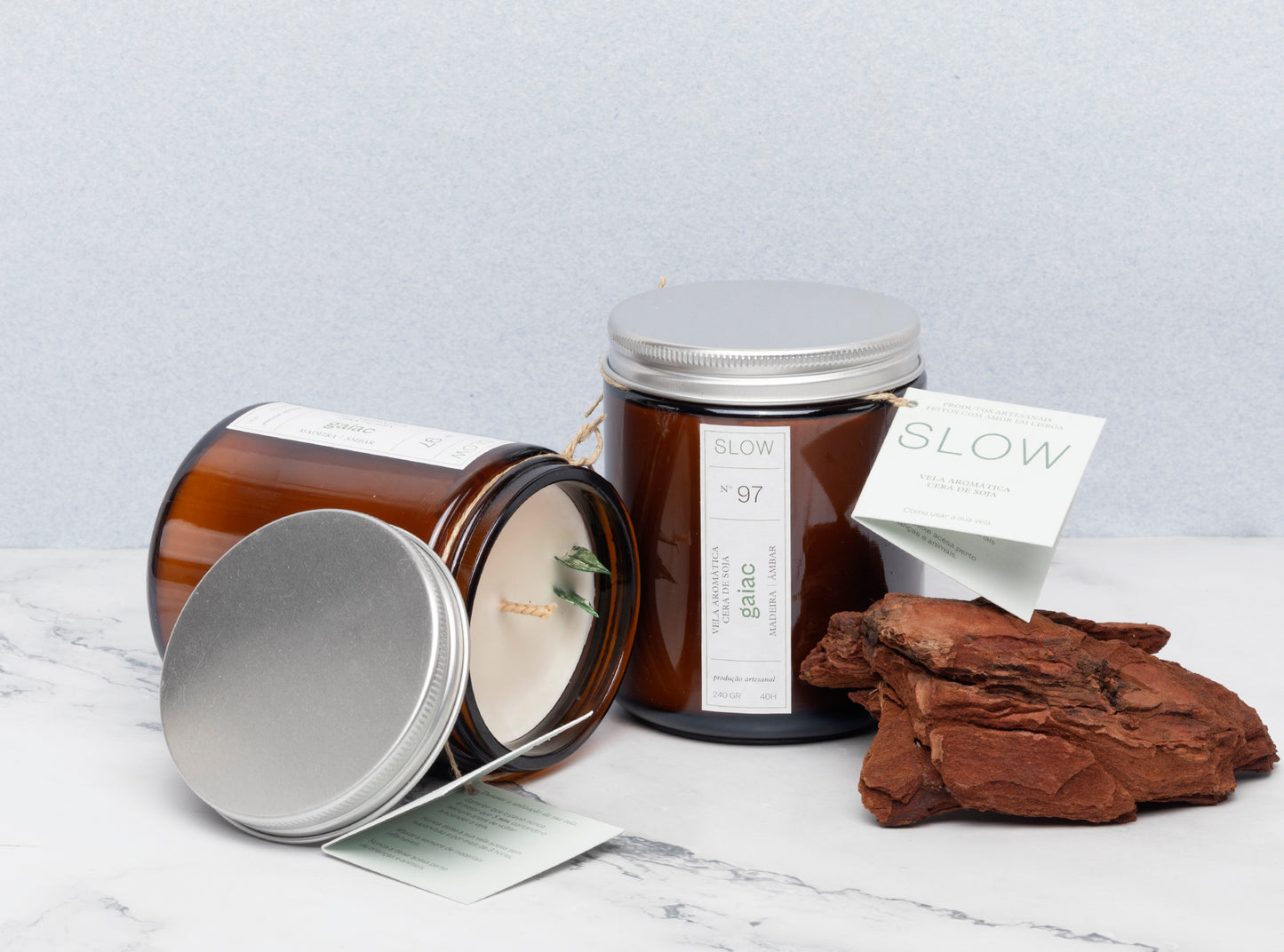 Vela Jar Gaiac - Madeira e Âmbar