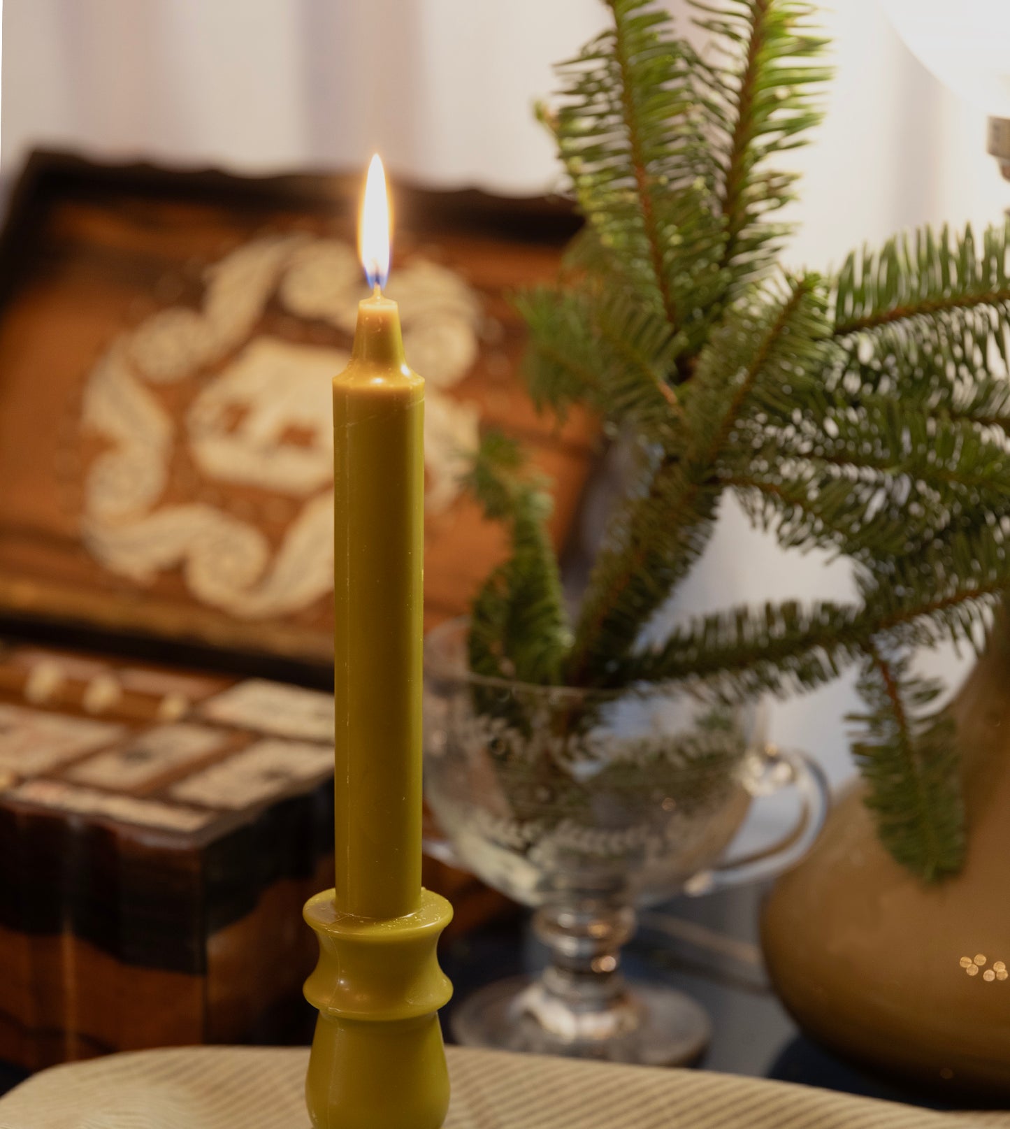 Vela Castiçal Erva-príncipe