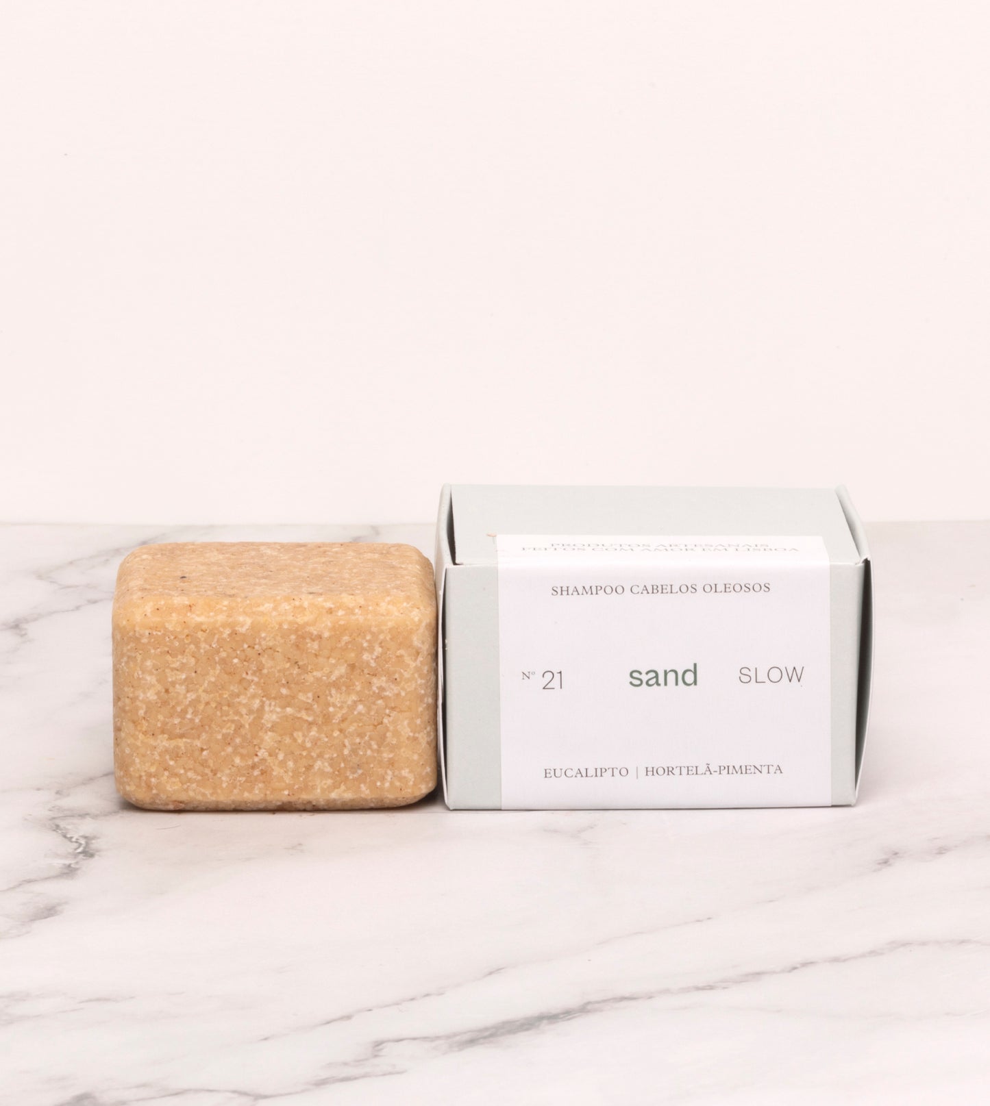 Shampoo Sand para Cabelo Oleoso - Erva-príncipe, Eucalipto e Hortelã-pimenta