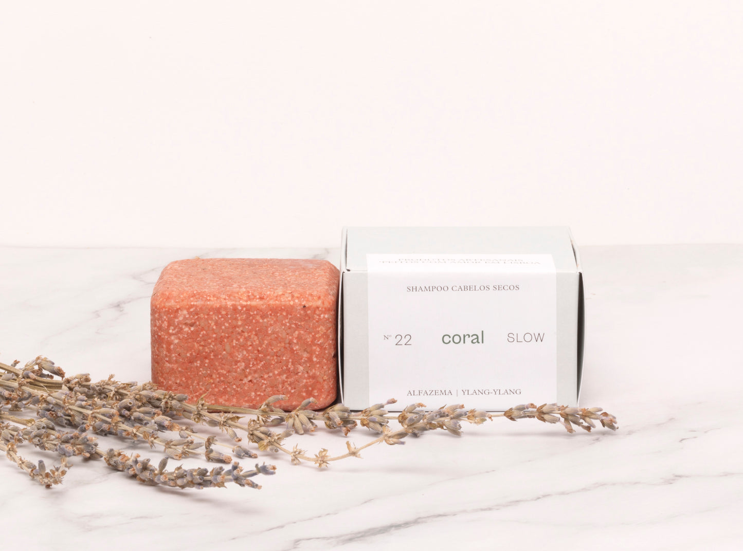 Shampoo Coral para Cabelo Seco - Lavanda e Ylang-Ylang