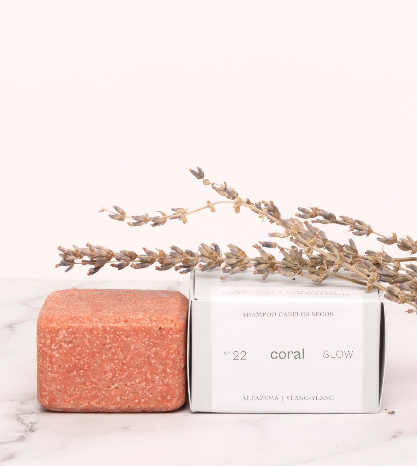 Shampoo Coral para Cabelo Seco - Lavanda e Ylang-Ylang