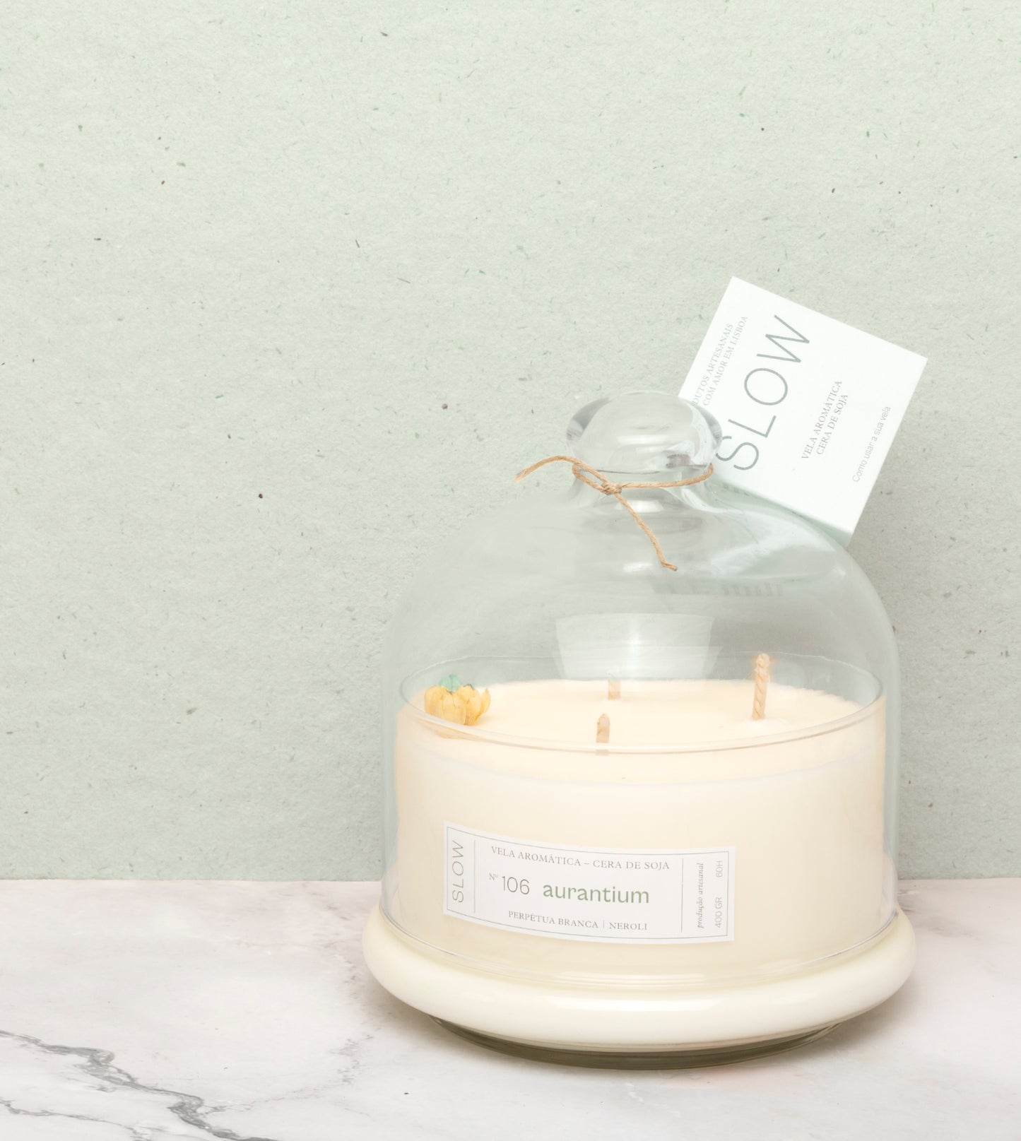 Vela Bomboniere Aurantium - Amaranto Branco e Neroli