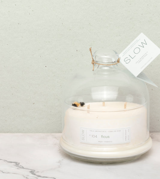 Vela Bomboniere Ficus - Figo preto e Pimenta