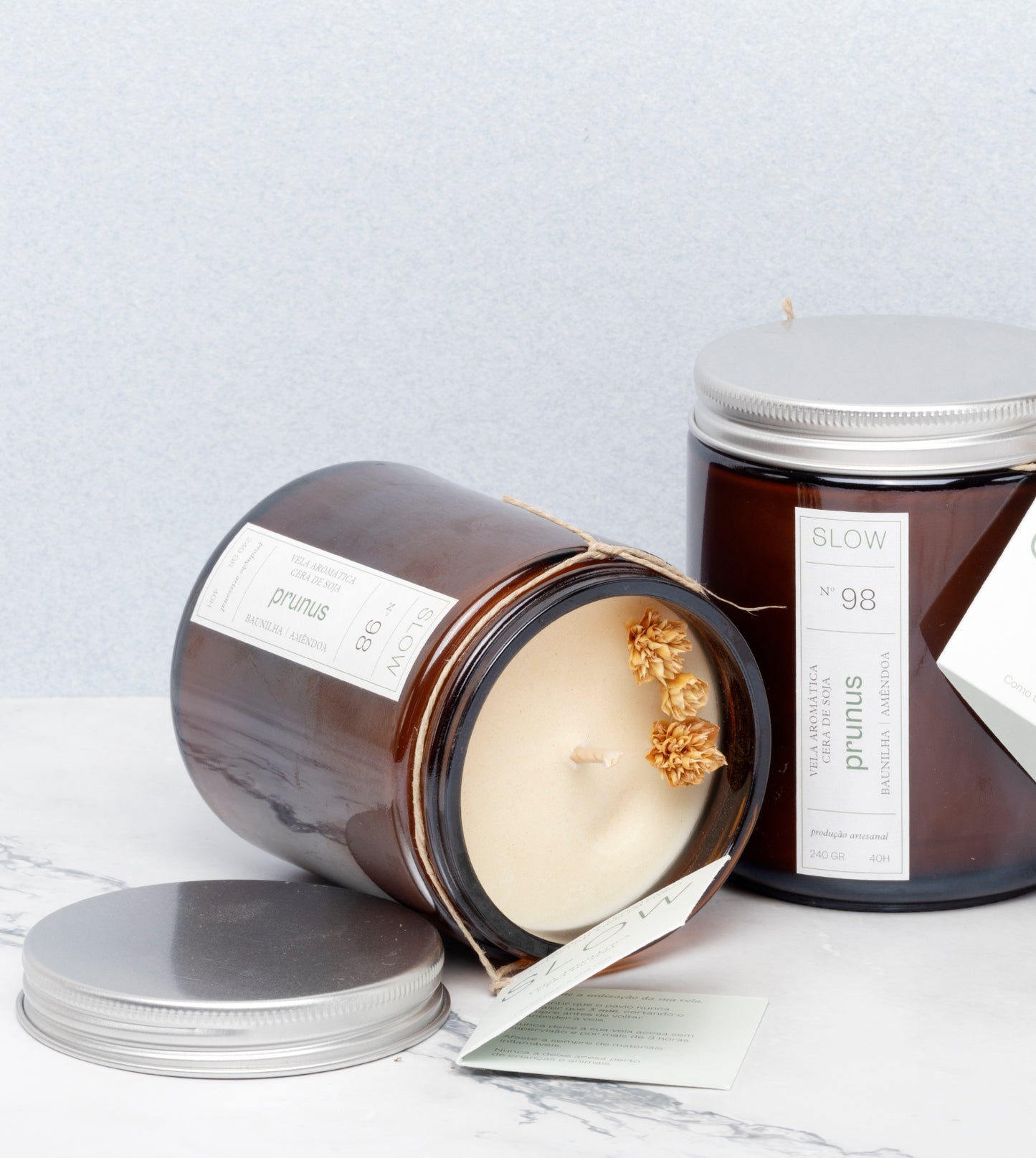 Vela Jar Prunus - Baunilha e Amêndoa