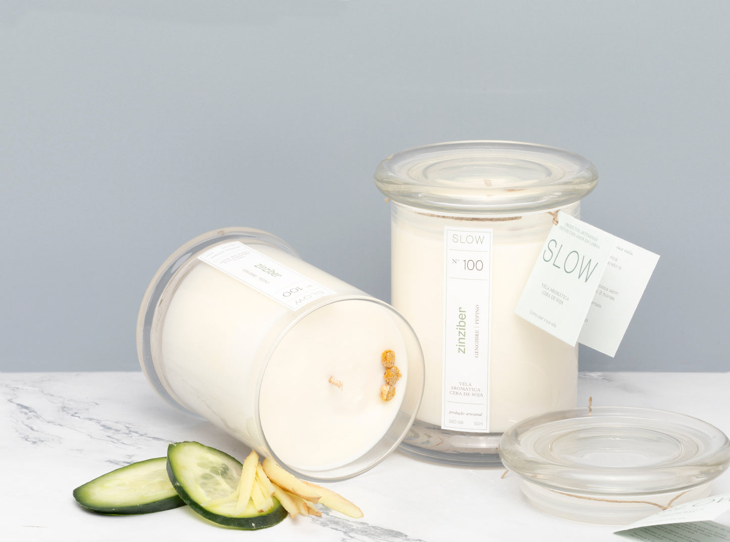 Vela Status Zinziber - Gengibre e Pepino