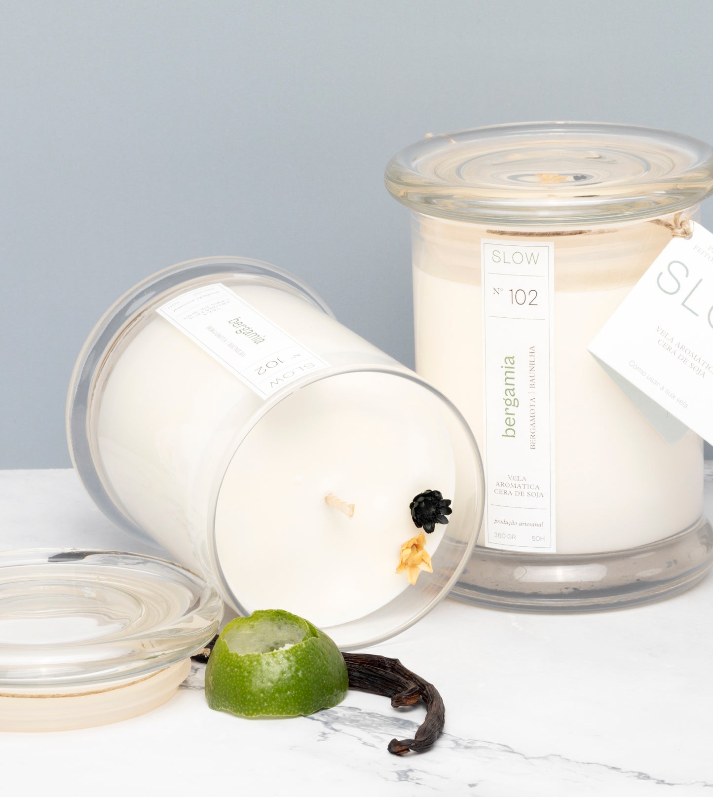 Vela Status Bergamia - Bergamota e Baunilha