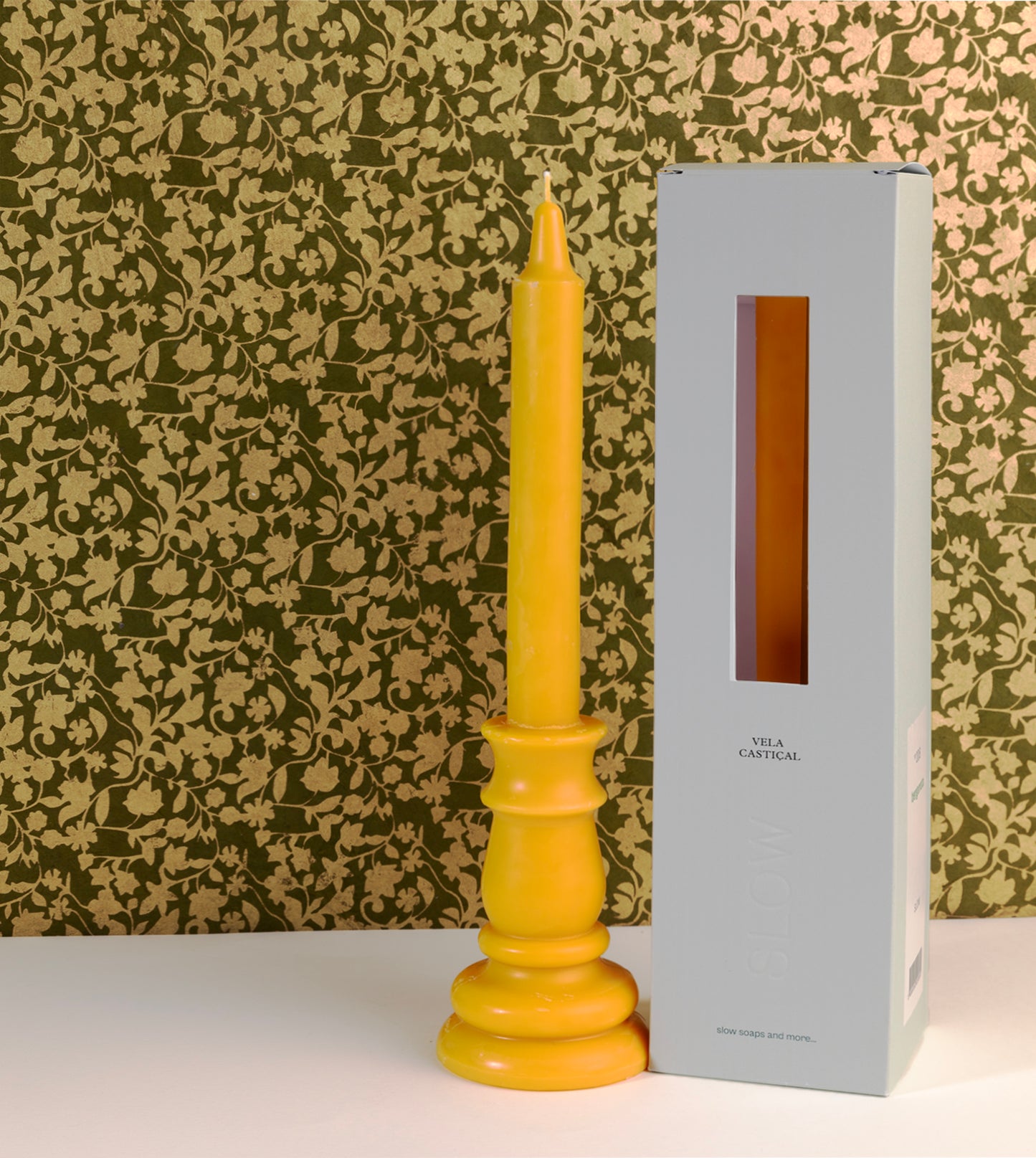 Vela Castiçal Bergamota