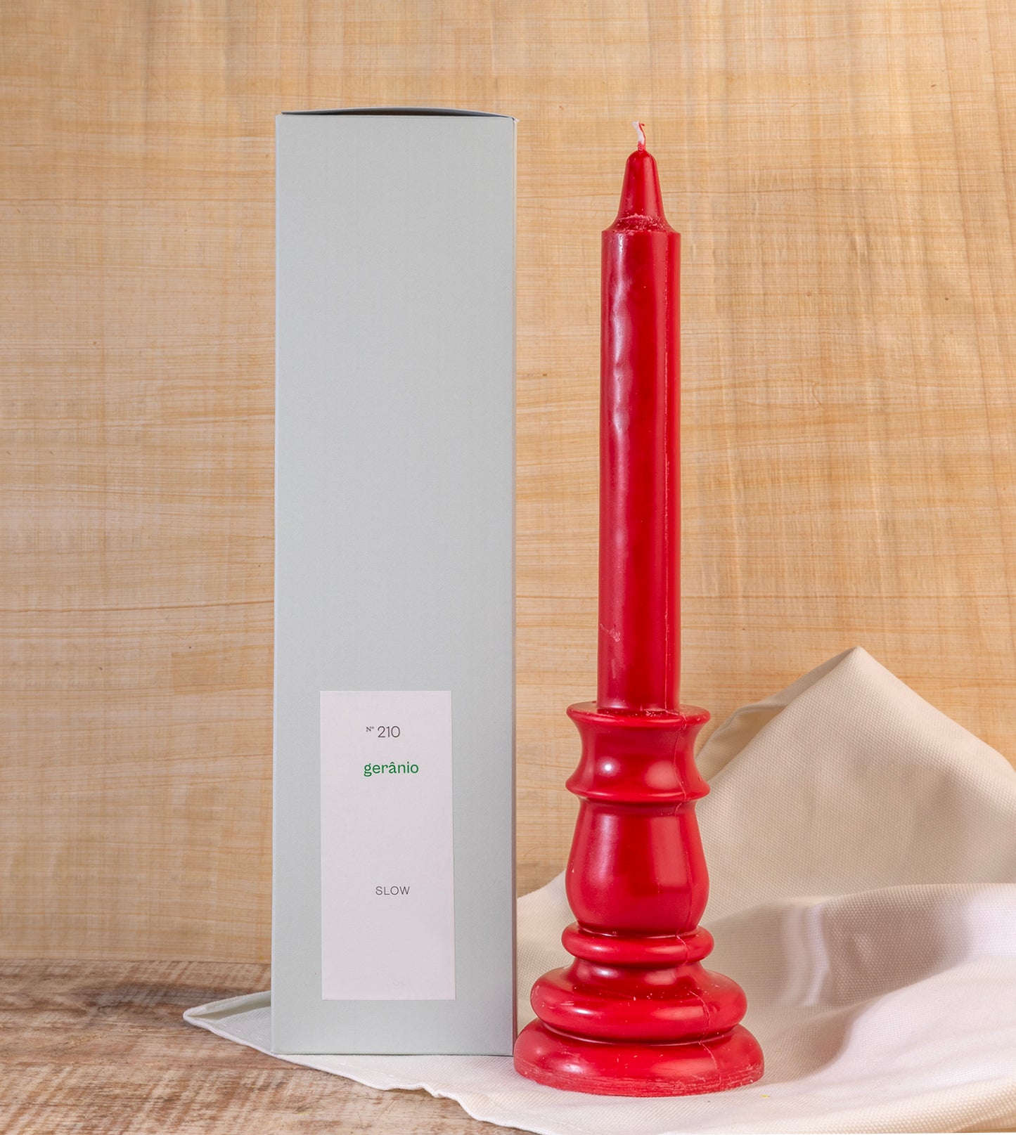 Vela Castiçal Gerânio